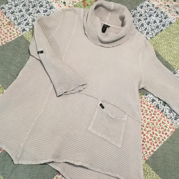 Waffle Cotton Knit Tunic by Focus Casual Life - Picture 3 of 8